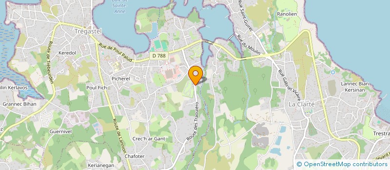 localisation de l'entreprise MONSIEUR JEAN-PIERRE METZ  TREGASTEL