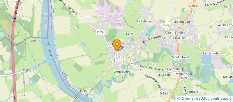 localisation de l'entreprise MONSIEUR JEAN-PIERRE MEUGNIER  THOISSEY