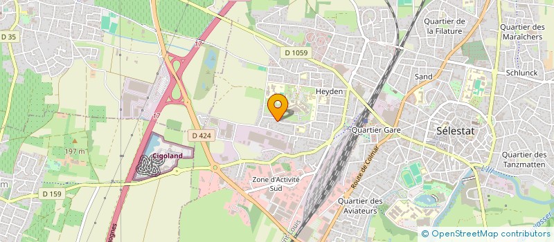 localisation de l'entreprise MONSIEUR JEAN-PIERRE MEYER  SELESTAT