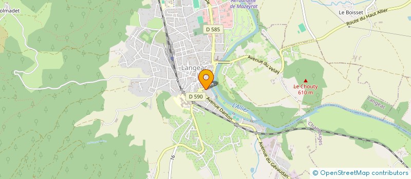 localisation de l'entreprise MONSIEUR JEAN-PIERRE MILLE  LANGEAC