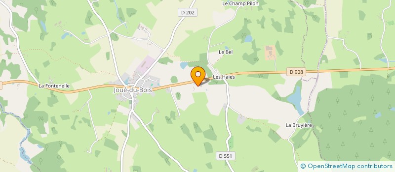 localisation de l'entreprise MONSIEUR JEAN PIERRE MONNIER à JOUE-DU-BOIS
