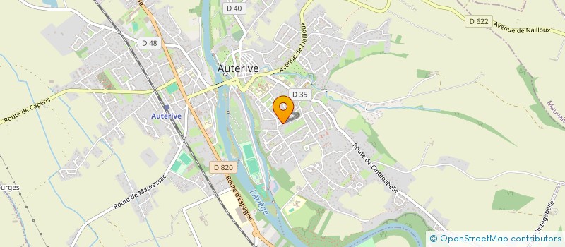 localisation de l'entreprise MONSIEUR JEAN-PIERRE MONTAGNE  AUTERIVE