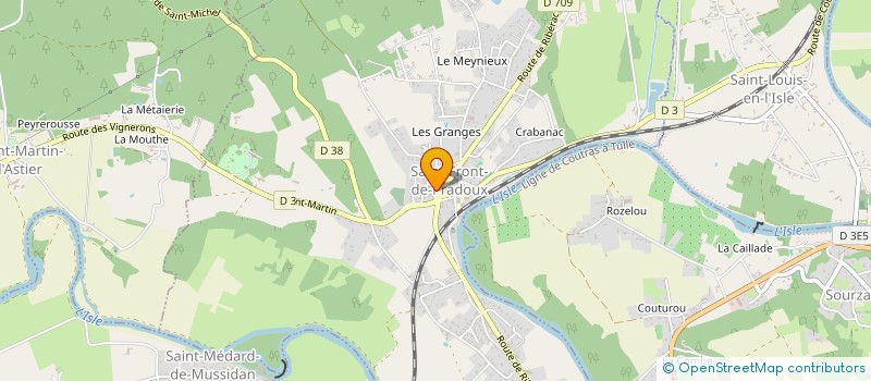 localisation de l'entreprise MONSIEUR JEAN PIERRE MONTEIL  SAINT-FRONT-DE-PRADOUX