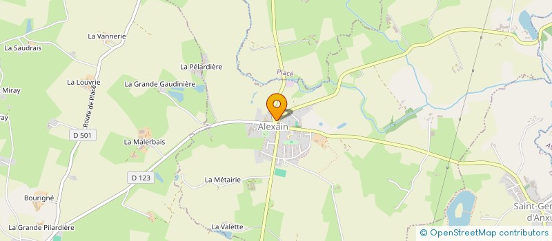 localisation de l'entreprise MONSIEUR JEAN-PIERRE MONTRON à ALEXAIN