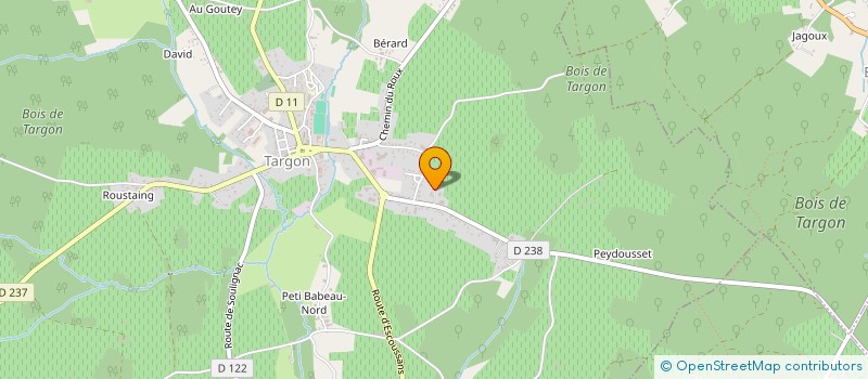 localisation de l'entreprise MONSIEUR JEAN PIERRE MORIN  TARGON