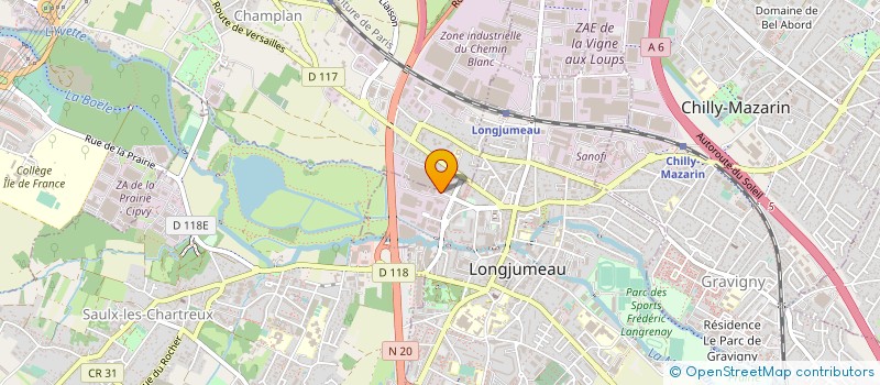 localisation de l'entreprise MONSIEUR JEAN-PIERRE MORKERKEN à LONGJUMEAU