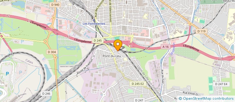 localisation de l'entreprise MONSIEUR JEAN PIERRE MOULIN  CALAIS