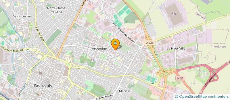 localisation de l'entreprise MONSIEUR JEAN PIERRE MVUYEKURE  BEAUVAIS