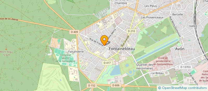 localisation de l'entreprise MONSIEUR JEAN-PIERRE NAUD  FONTAINEBLEAU