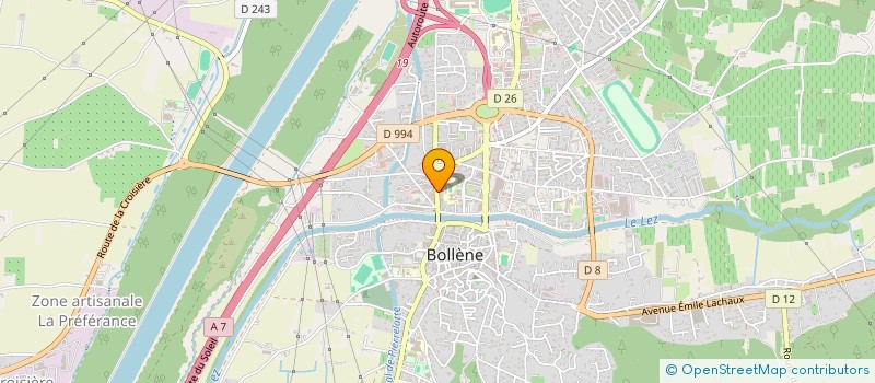 localisation de l'entreprise MONSIEUR JEAN-PIERRE NERI  BOLLENE