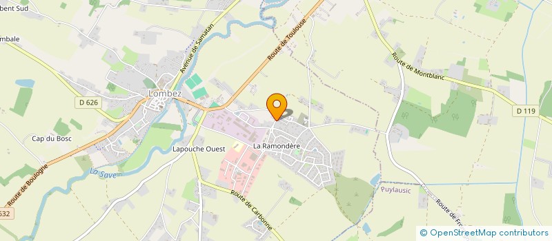 localisation de l'entreprise MONSIEUR JEAN PIERRE NICOLAU  LOMBEZ