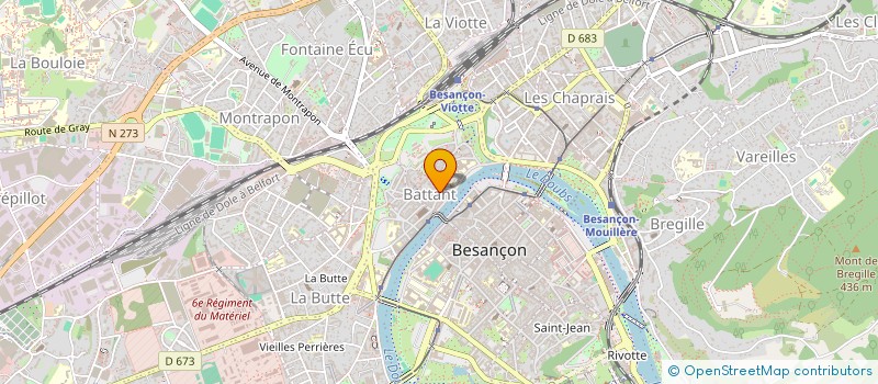 localisation de l'entreprise MONSIEUR JEAN-PIERRE NONOTTE à BESANCON