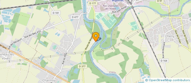 localisation de l'entreprise MONSIEUR JEAN PIERRE NOURAUD  CHARMOY