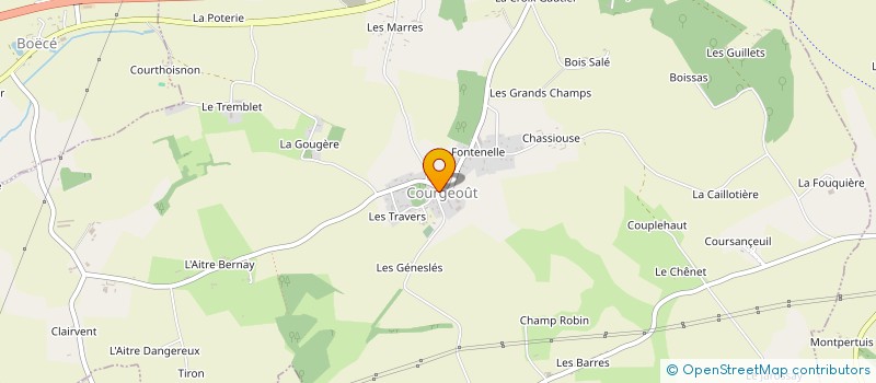 localisation de l'entreprise MONSIEUR JEAN-PIERRE ODY à COURGEOUT
