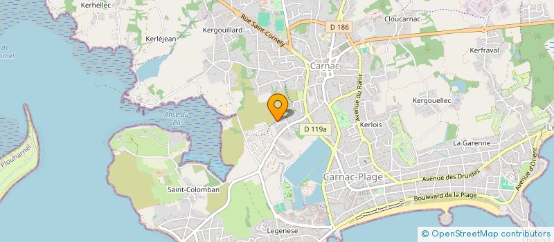 localisation de l'entreprise MONSIEUR JEAN-PIERRE OLIVIERO  CARNAC