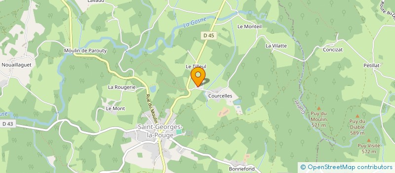 localisation de l'entreprise MONSIEUR JEAN PIERRE OLLIER à SAINT-GEORGES-LA-POUGE