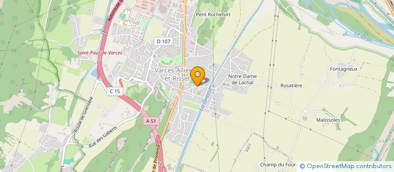 localisation de l'entreprise MONSIEUR JEAN-PIERRE ORSI  VARCES-ALLIERES-ET-RISSET