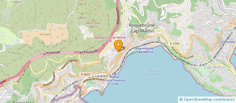 localisation de l'entreprise MONSIEUR JEAN-PIERRE ORSI à ROQUEBRUNE-CAP-MARTIN