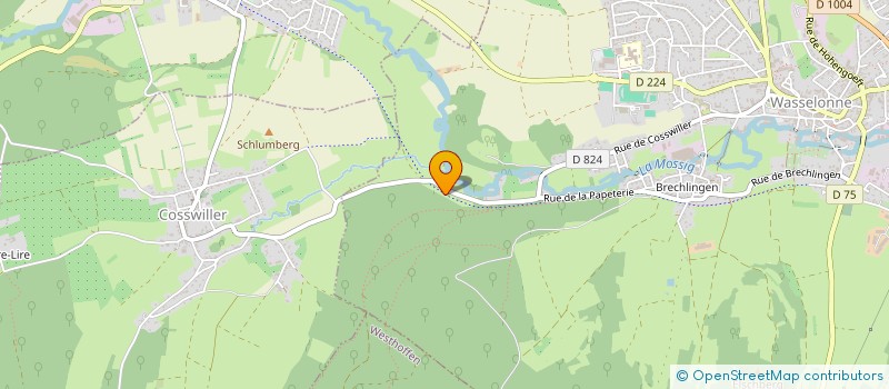 localisation de l'entreprise MONSIEUR JEAN PIERRE ORSI  WASSELONNE