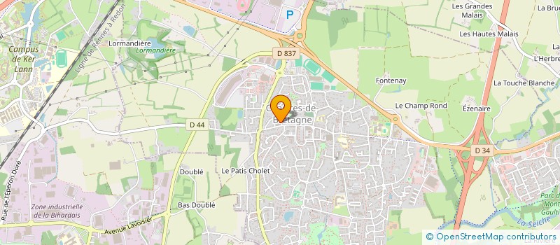 localisation de l'entreprise MONSIEUR JEAN-PIERRE PAILLARD à CHARTRES-DE-BRETAGNE