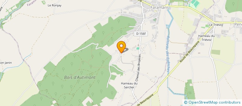 localisation de l'entreprise MONSIEUR JEAN PIERRE PALOMBINI  FARAMANS