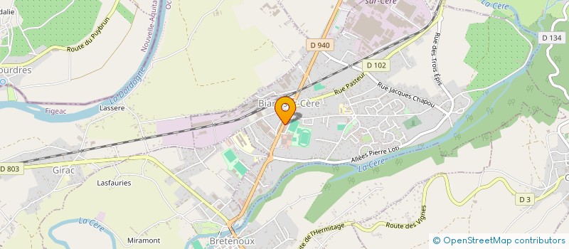 localisation de l'entreprise MONSIEUR JEAN-PIERRE PARAMELLE  BIARS-SUR-CERE