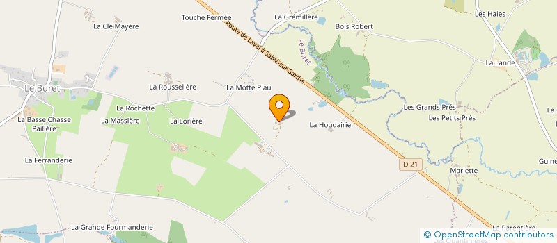 localisation de l'entreprise MONSIEUR JEAN PIERRE PARMENE  LE BURET