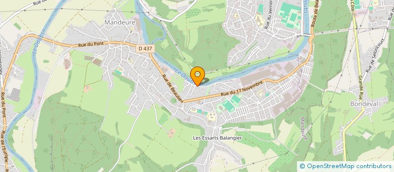 localisation de l'entreprise MONSIEUR JEAN PIERRE PARROT  MANDEURE