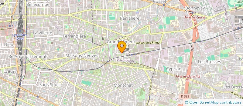 localisation de l'entreprise MONSIEUR JEAN-PIERRE PARSI  VILLEURBANNE
