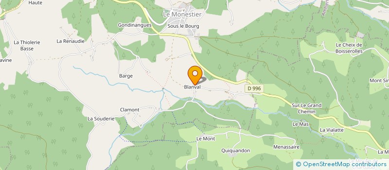 localisation de l'entreprise MONSIEUR JEAN PIERRE PASCOLI  GRANDVAL