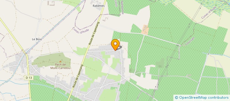 localisation de l'entreprise MONSIEUR JEAN PIERRE PATRAC  CUXAC-D'AUDE