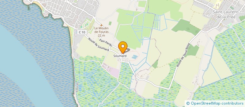 localisation de l'entreprise MONSIEUR JEAN PIERRE PENEAUD  FOURAS