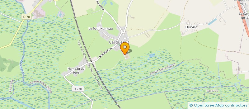 localisation de l'entreprise MONSIEUR JEAN-PIERRE PERALTA  CARENTAN-LES-MARAIS