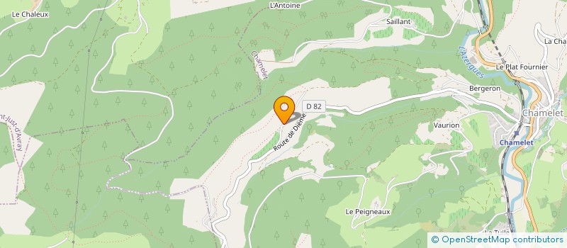 localisation de l'entreprise MONSIEUR JEAN-PIERRE PERRAS  CHAMELET