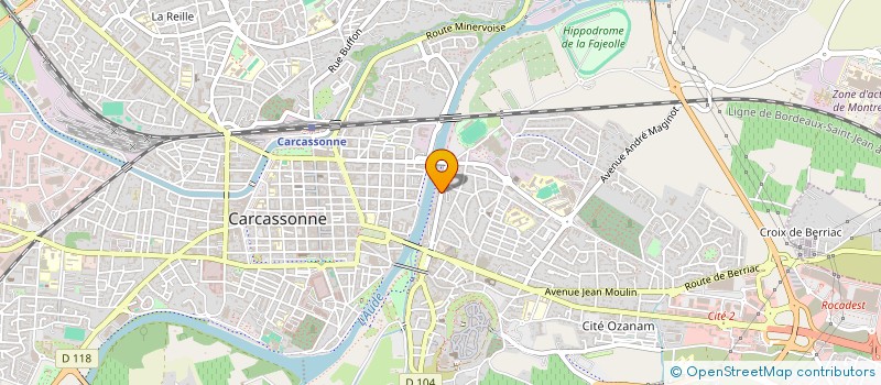 localisation de l'entreprise MONSIEUR JEAN-PIERRE PERROUTY  CARCASSONNE