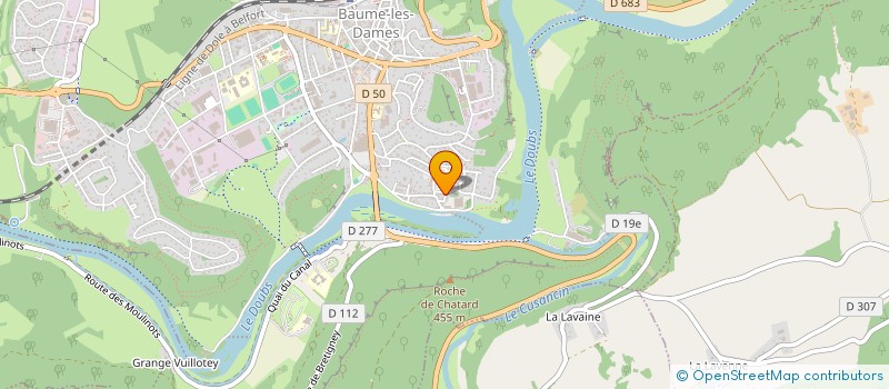 localisation de l'entreprise MONSIEUR JEAN-PIERRE PETIT  BAUME-LES-DAMES