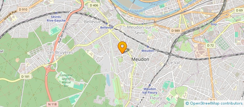 localisation de l'entreprise MONSIEUR JEAN-PIERRE PEYRAUD à MEUDON