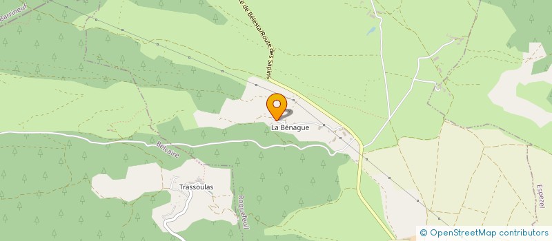 localisation de l'entreprise MONSIEUR JEAN-PIERRE PIBOULEU  ROQUEFEUIL