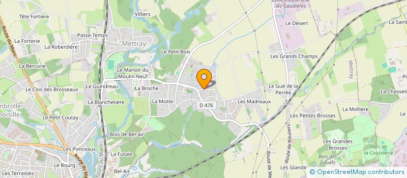 localisation de l'entreprise MONSIEUR JEAN-PIERRE PICHARD  METTRAY