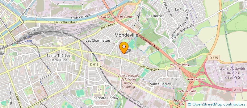 localisation de l'entreprise MONSIEUR JEAN PIERRE PILLON  MONDEVILLE