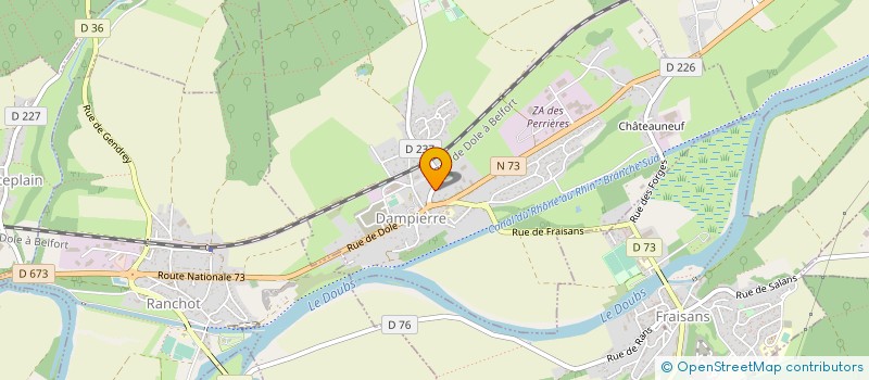 localisation de l'entreprise MONSIEUR JEAN-PIERRE PILLOT à DAMPIERRE