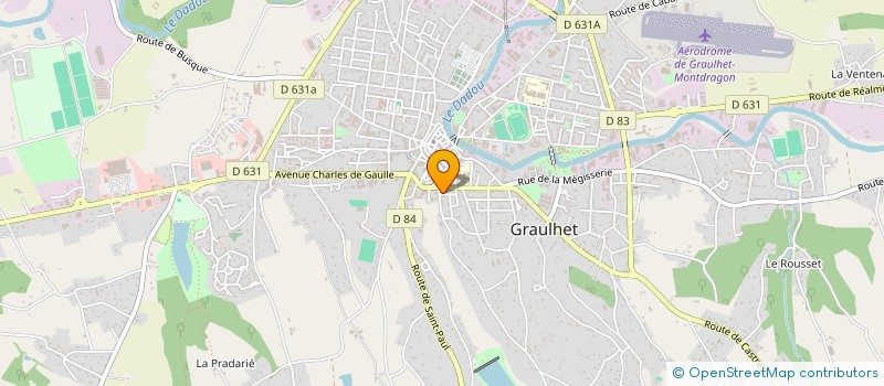 localisation de l'entreprise MONSIEUR JEAN PIERRE PINEL  GRAULHET