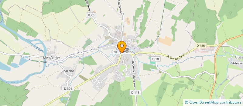 localisation de l'entreprise MONSIEUR JEAN-PIERRE POIVEY à ROUGEMONT