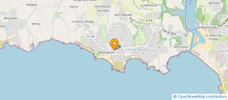 localisation de l'entreprise MONSIEUR JEAN-PIERRE POLASZEK  CLOHARS-CARNOET