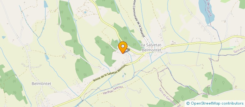 localisation de l'entreprise MONSIEUR JEAN-PIERRE POLATO  LA SALVETAT-BELMONTET