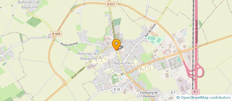 localisation de l'entreprise MONSIEUR JEAN-PIERRE PONTUS  BAPAUME