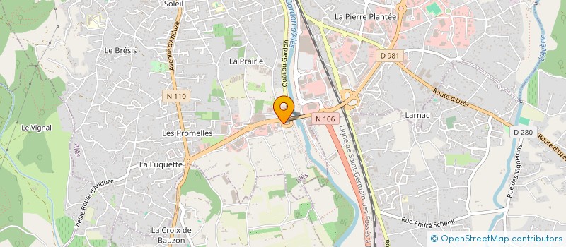 localisation de l'entreprise MONSIEUR JEAN PIERRE POUGET à ALES