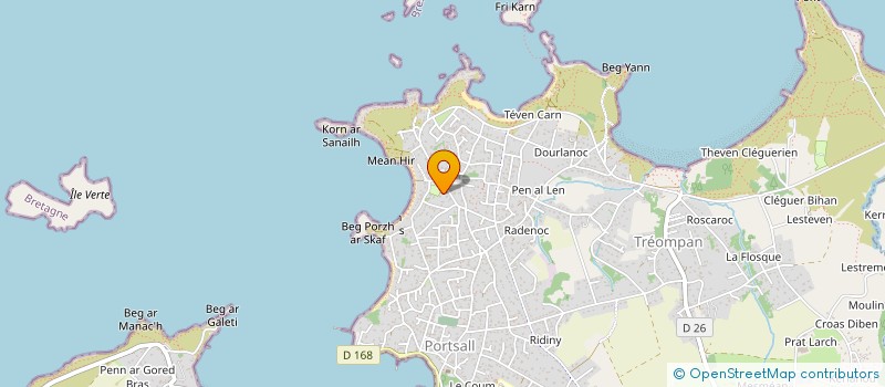 localisation de l'entreprise MONSIEUR JEAN-PIERRE POULLAOUEC  PLOUDALMEZEAU