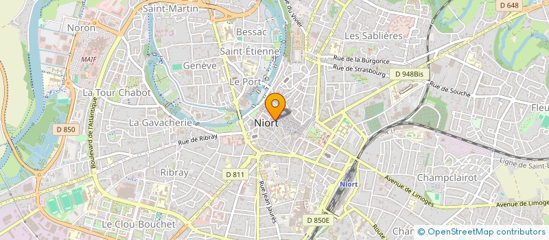 localisation de l'entreprise MONSIEUR JEAN-PIERRE POUSSARD  NIORT