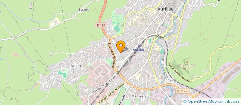 localisation de l'entreprise MONSIEUR JEAN-PIERRE POUX à AURILLAC